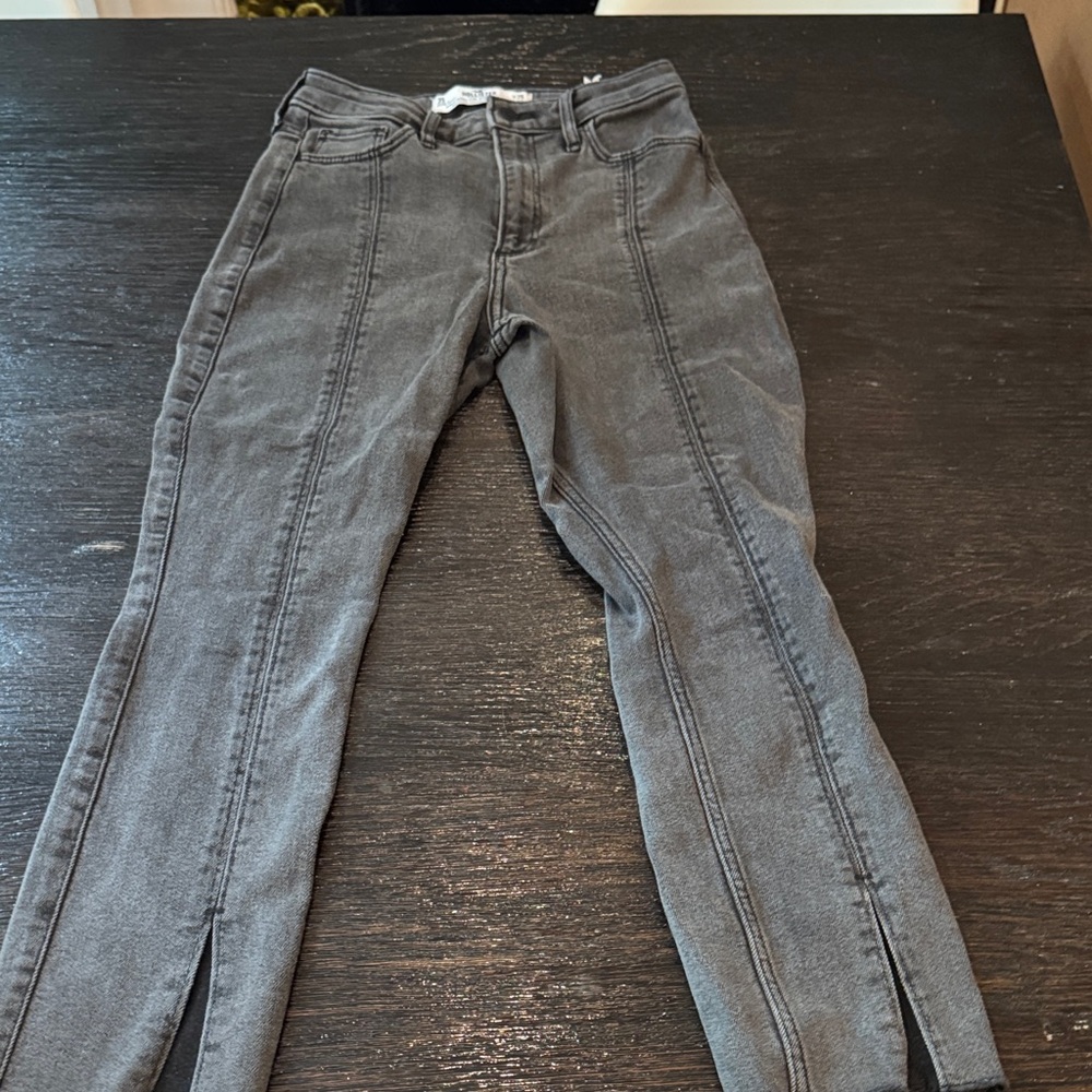 Hollister Gray High-Rise Skinny Jeans